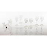 A set of 8 cut crystal Port glasses