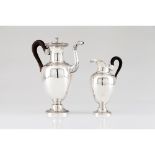 A Louis XVIII teapot and creamer