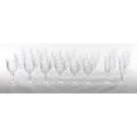 A set of 24 cut crystal drinking glasses set