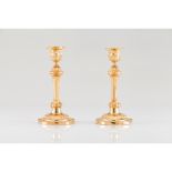 A pair of Louis XVI candlesticks