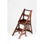 A metamorphic library chair / step ladder