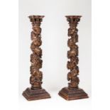A pair of pseudo Solomonic columns