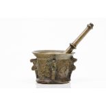 A mortar and pestle