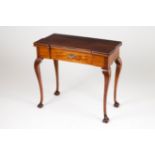 A Chippendale card table