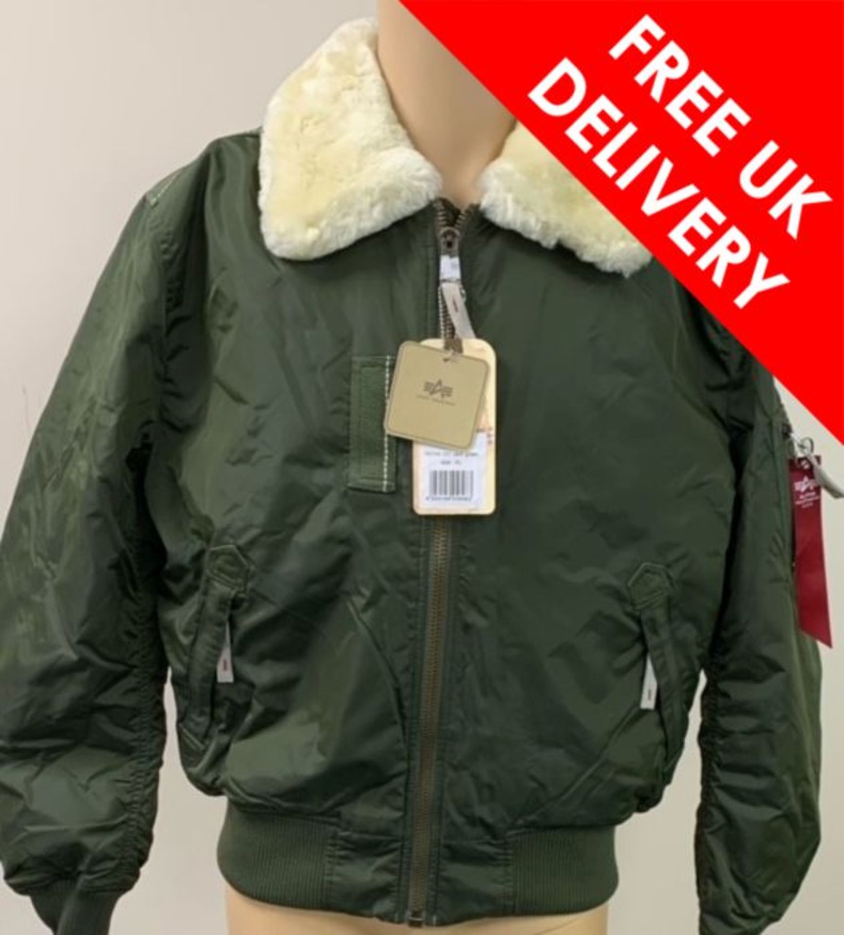 Alpha Industries Flight Jacket Injector III, Dark Green, Size XL