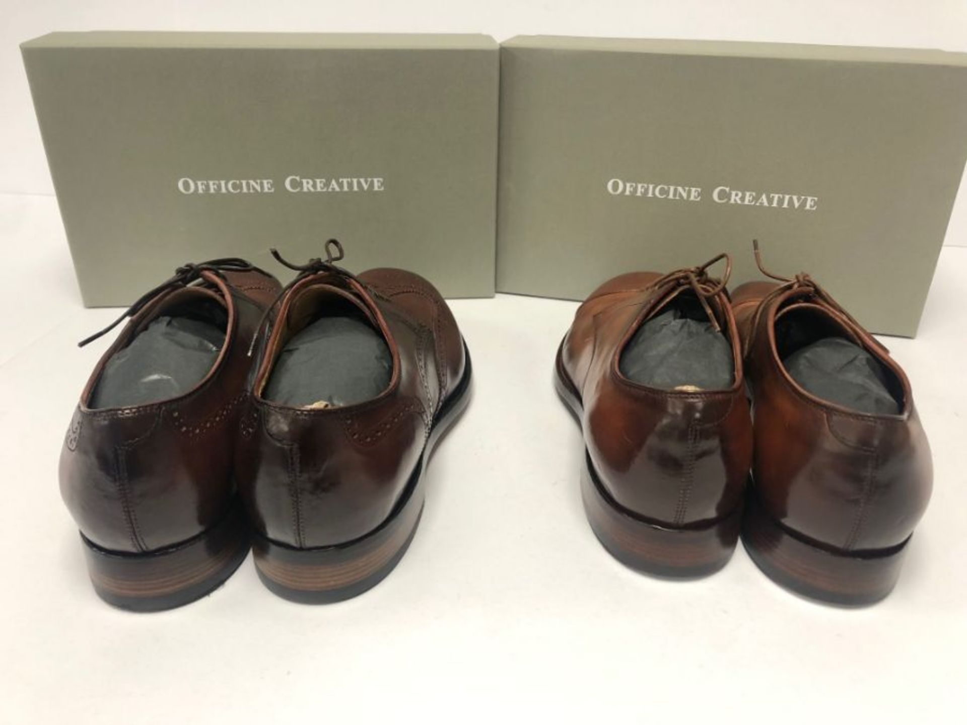 Two pairs of Officine Creative leather loafers, UK 11 - Image 3 of 6