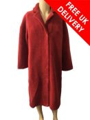 Lexington Judith Wool Coat, Red, Size M