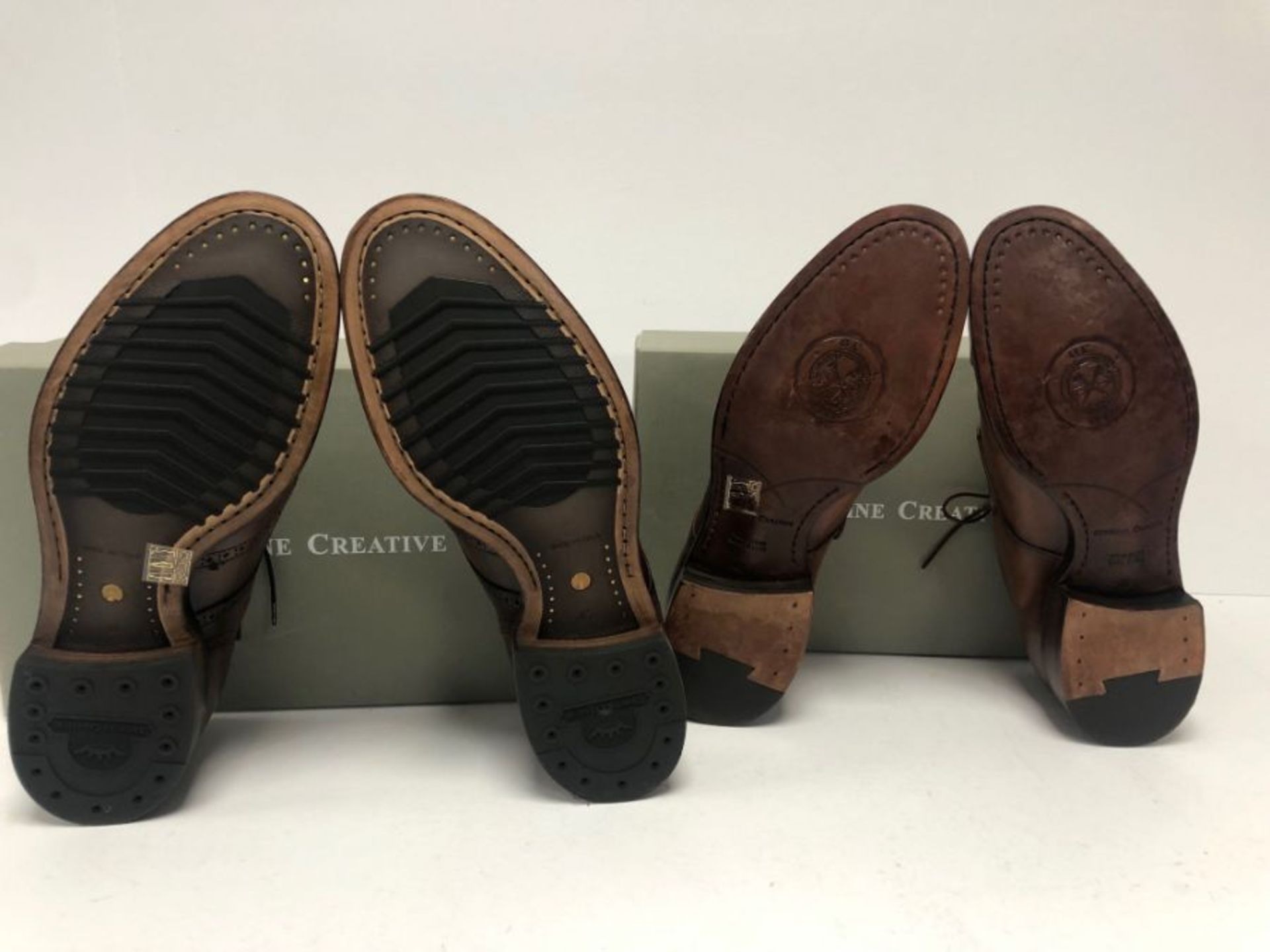 Two pairs of Officine Creative leather loafers, UK 11 - Image 6 of 6