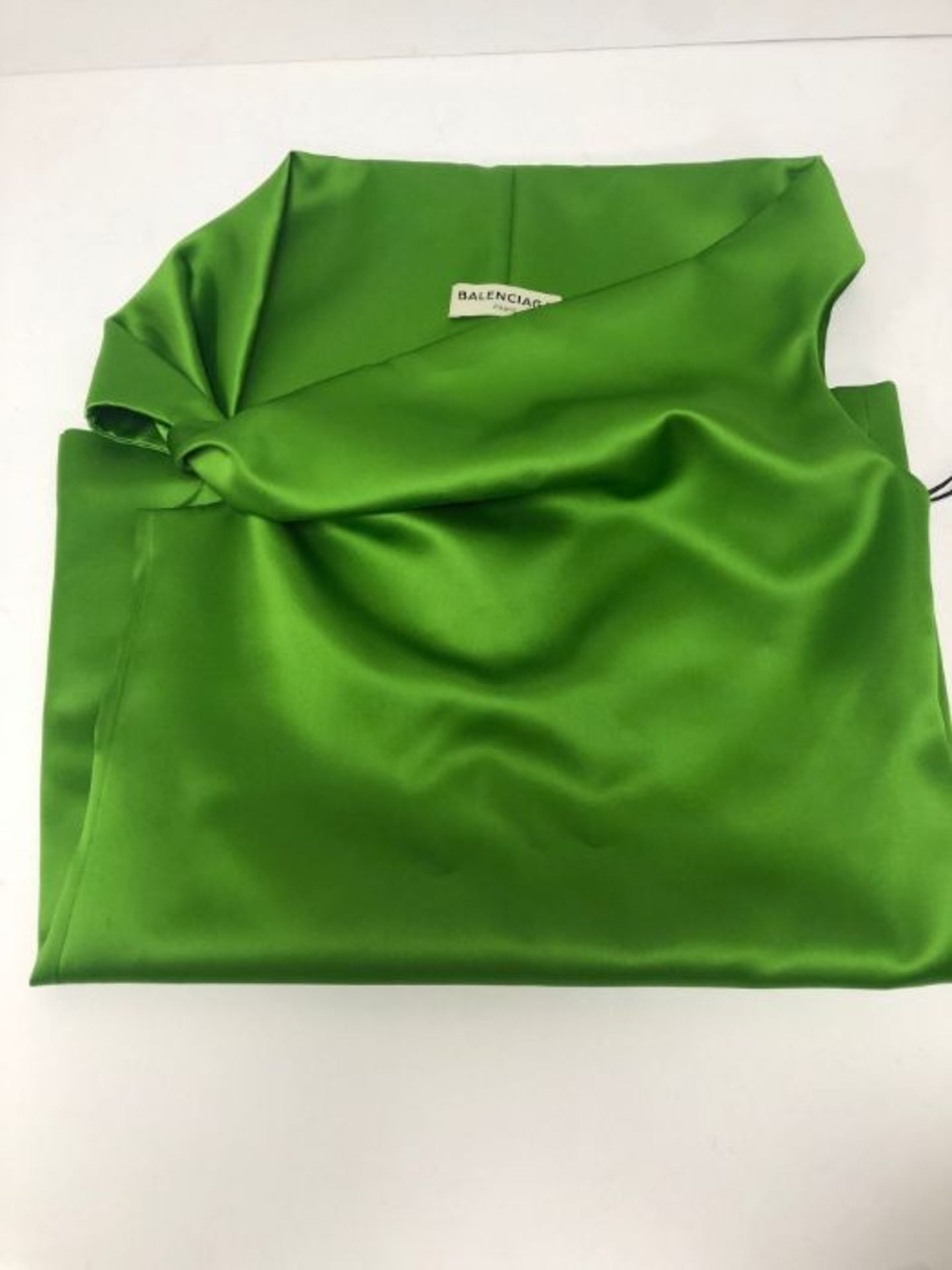 Balenciaga One-Twist Mini Dress, Green, UK 8 - Image 2 of 3