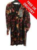 The Kooples 'Call Me Flower Burn Out' Floral Dress, Size UK 8/10