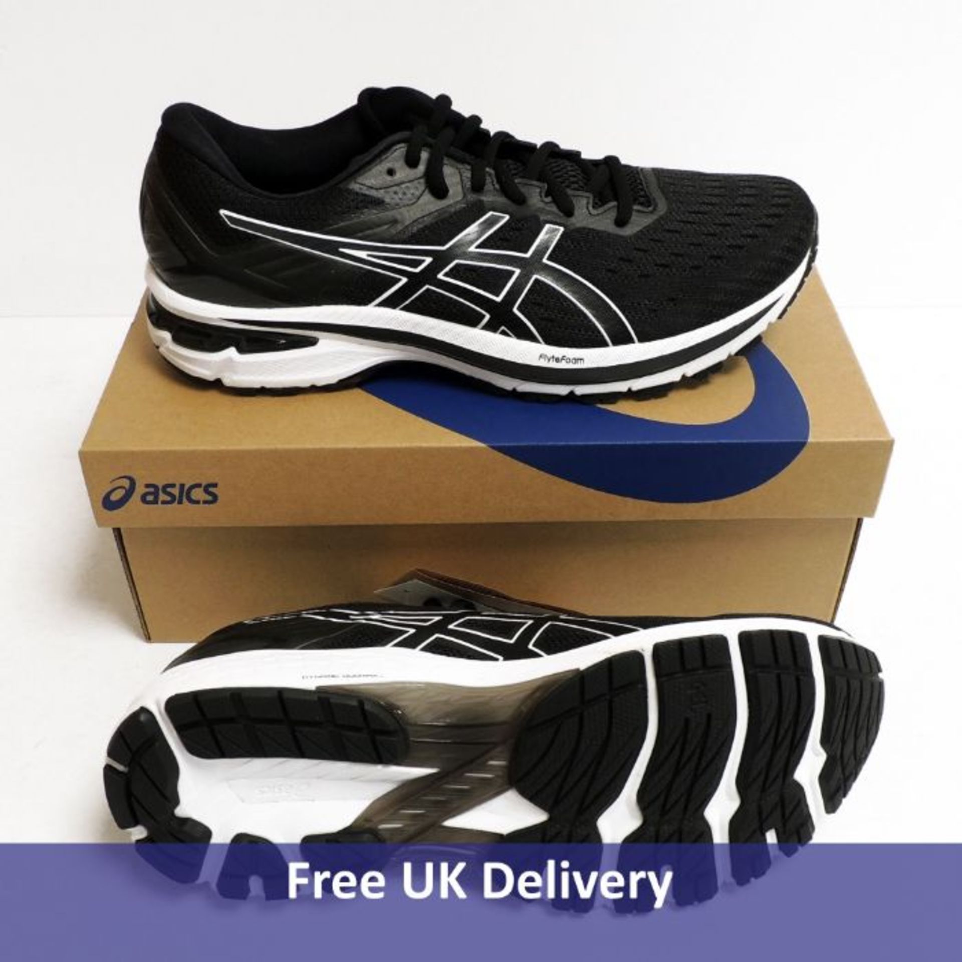 Asics GT 2000 9, Men's Running Shoe, Black and White, UK 9