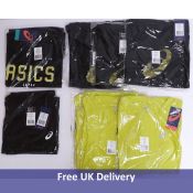 A bundle of Asics Men's Sports Tops