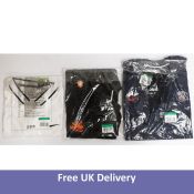A bundle of sports clothing to include Polo, Football Polo Shirt, and Netherlands Polo Shirt