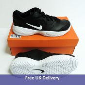 Nike Men's NikeCourt Lite 2 Tennis Shoe, Black and White, UK 8.5