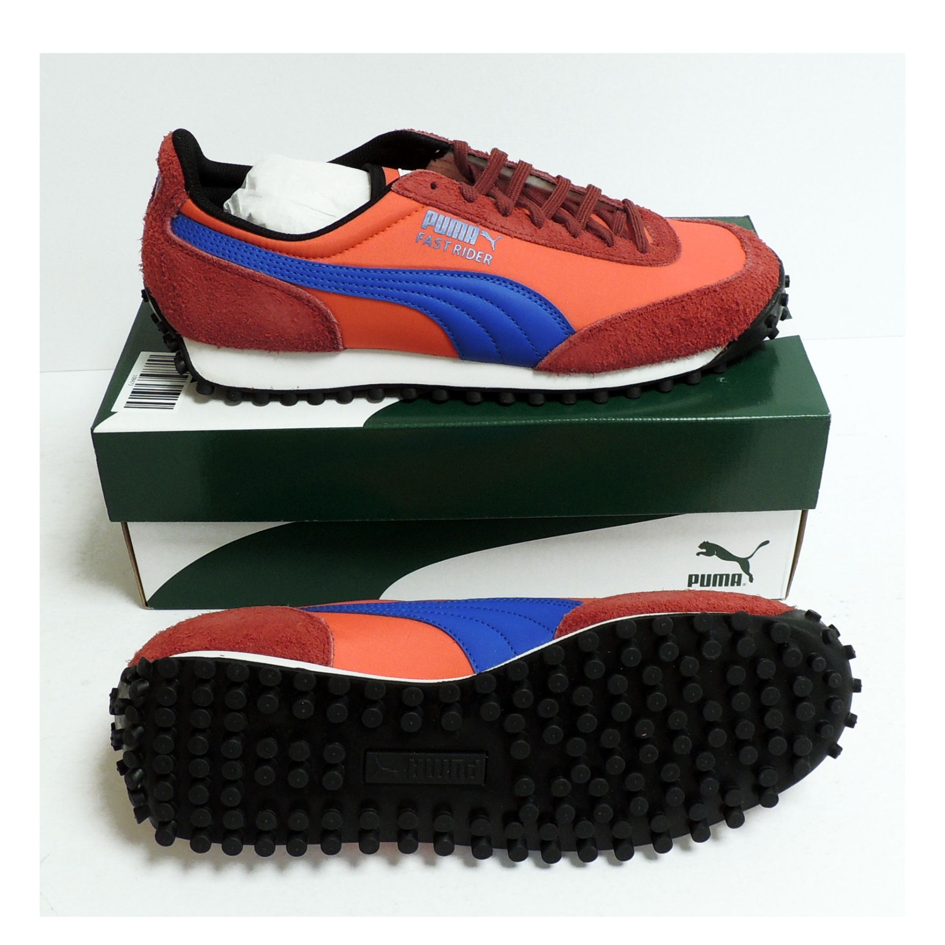 Puma Men's Fast Rider Trainers, Fury Hot Coral, Cordovan, UK 8 - Image 2 of 2