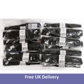 Bundle of fifteen Asics Sport Waistpack, Performance Black, Unisex, Size 1