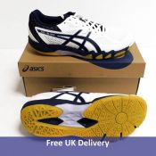 Asics Gel-Blade 7 Women's Trainers, White and Peacoat, UK 5