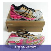 Asics UB1-S Gel-Kayano 14 Women's Trainers, Grey and Pink, UK 6.5,