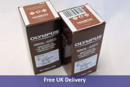 Two Olympus Immoil 500CC Immersion Oils for Microscopy