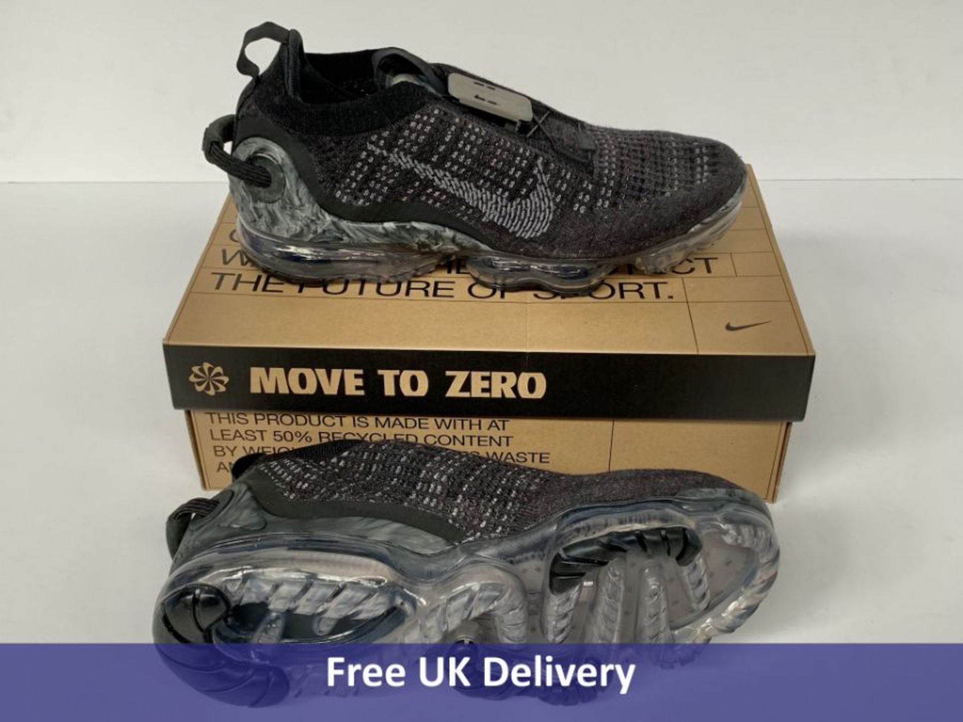 Nike Air VaporMax 2020 Flyknit Trainers, Black & Dark Grey, Men's, UK 8.5