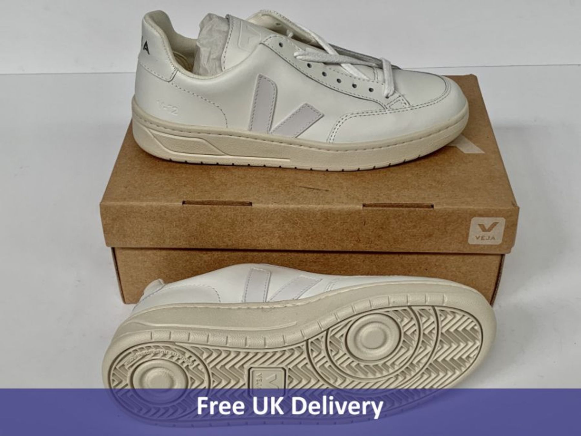 Veja V-12 Leather Sneaker, Extra White, Women's, UK 5