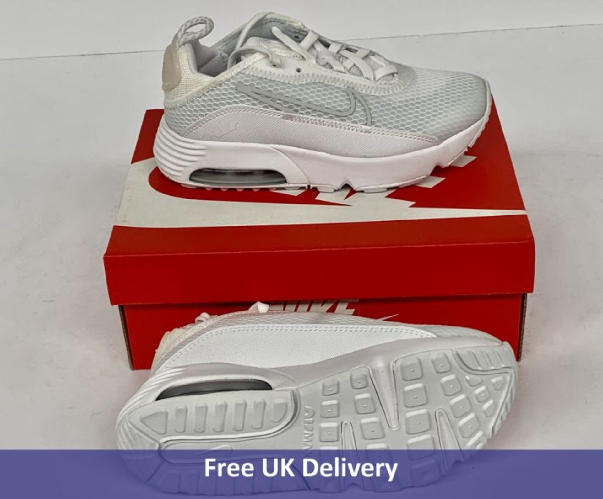 Nike Child's Air Max 2090 PS Trainers, White, UK 12