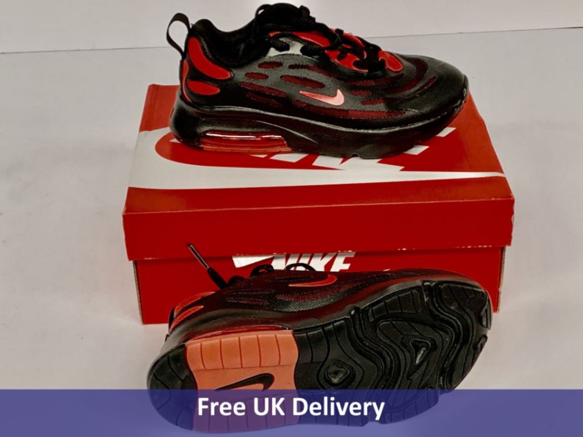 Nike Air Max Exosense, Kids Trainer, Black And Red, UK 11