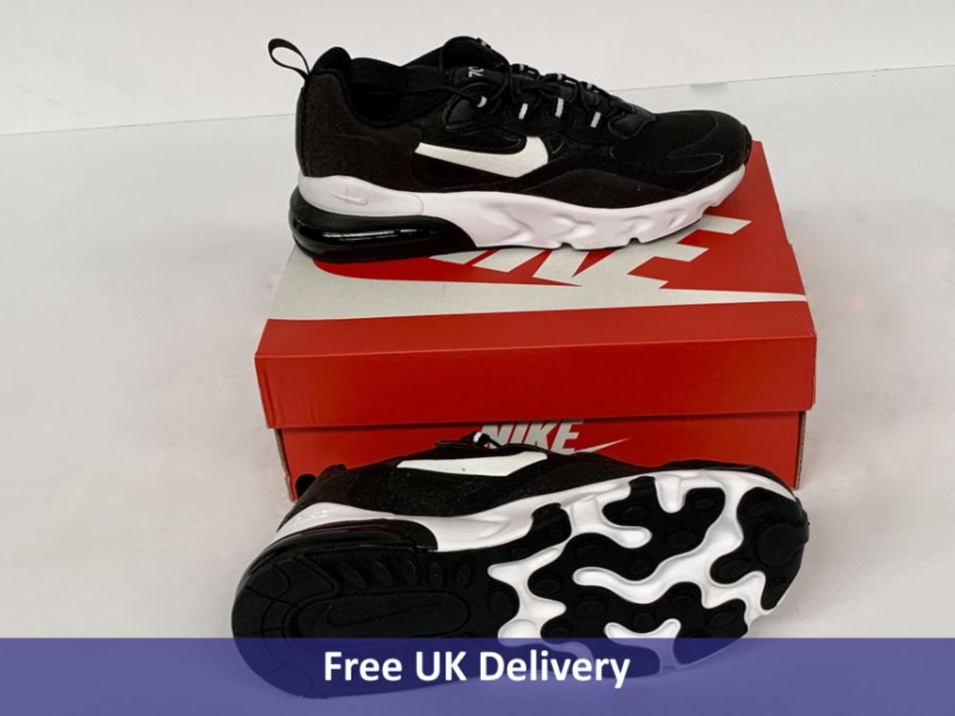 Nike Child's Air Max 270 RT PS Trainers, Black & White, UK 2.5