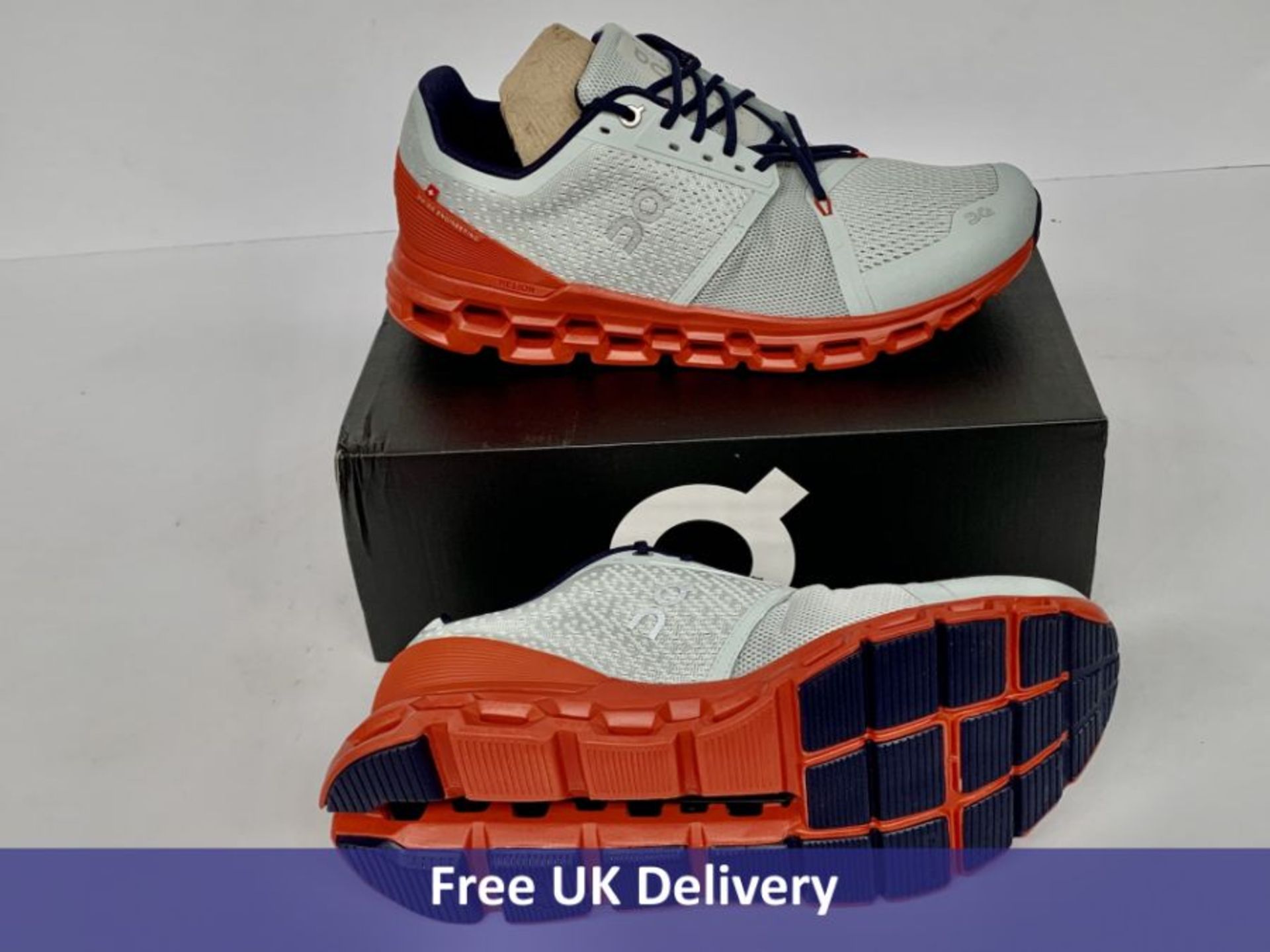 On Cloudstratus Men’s Road Running Shoes, Mineral & Rust, UK 9.5