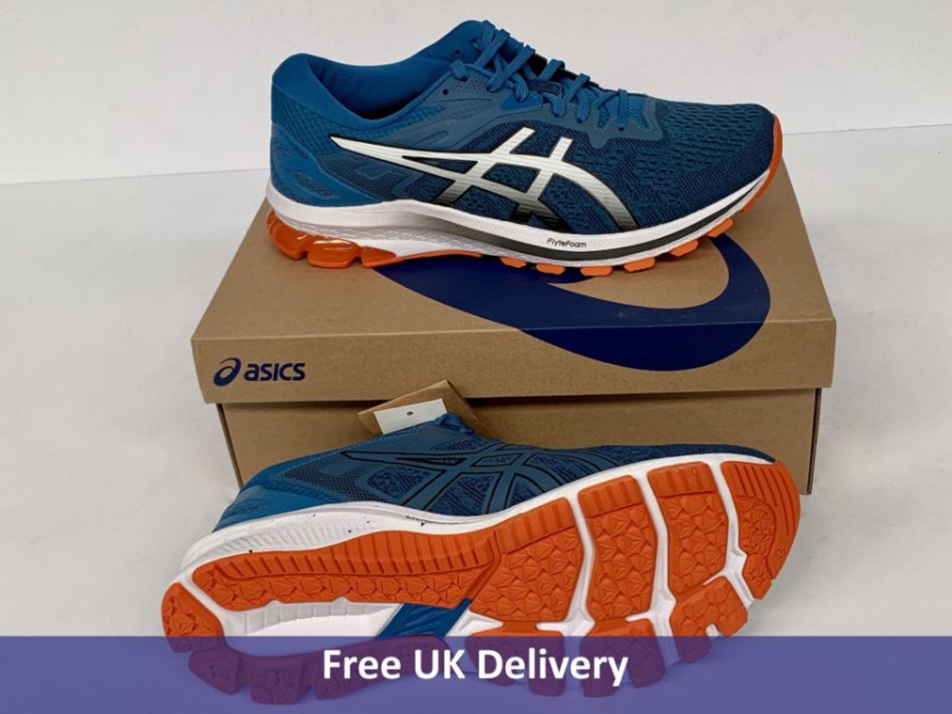 Asics Men's GT 1000 10 Running Shoe, Reborn Blue & Black, UK 9