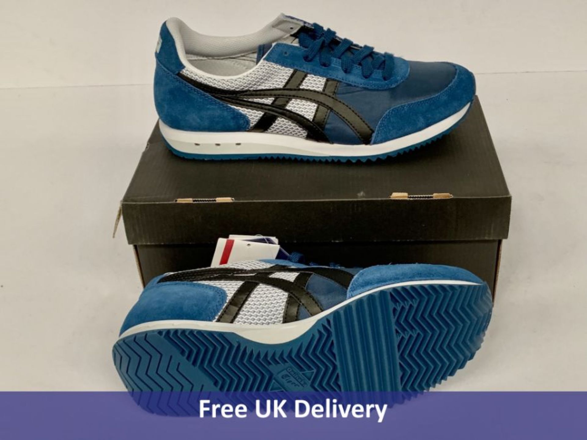 Unisex's Onitsuka Tiger New York - Mako Blue,Black,White Trainer UK 8.5