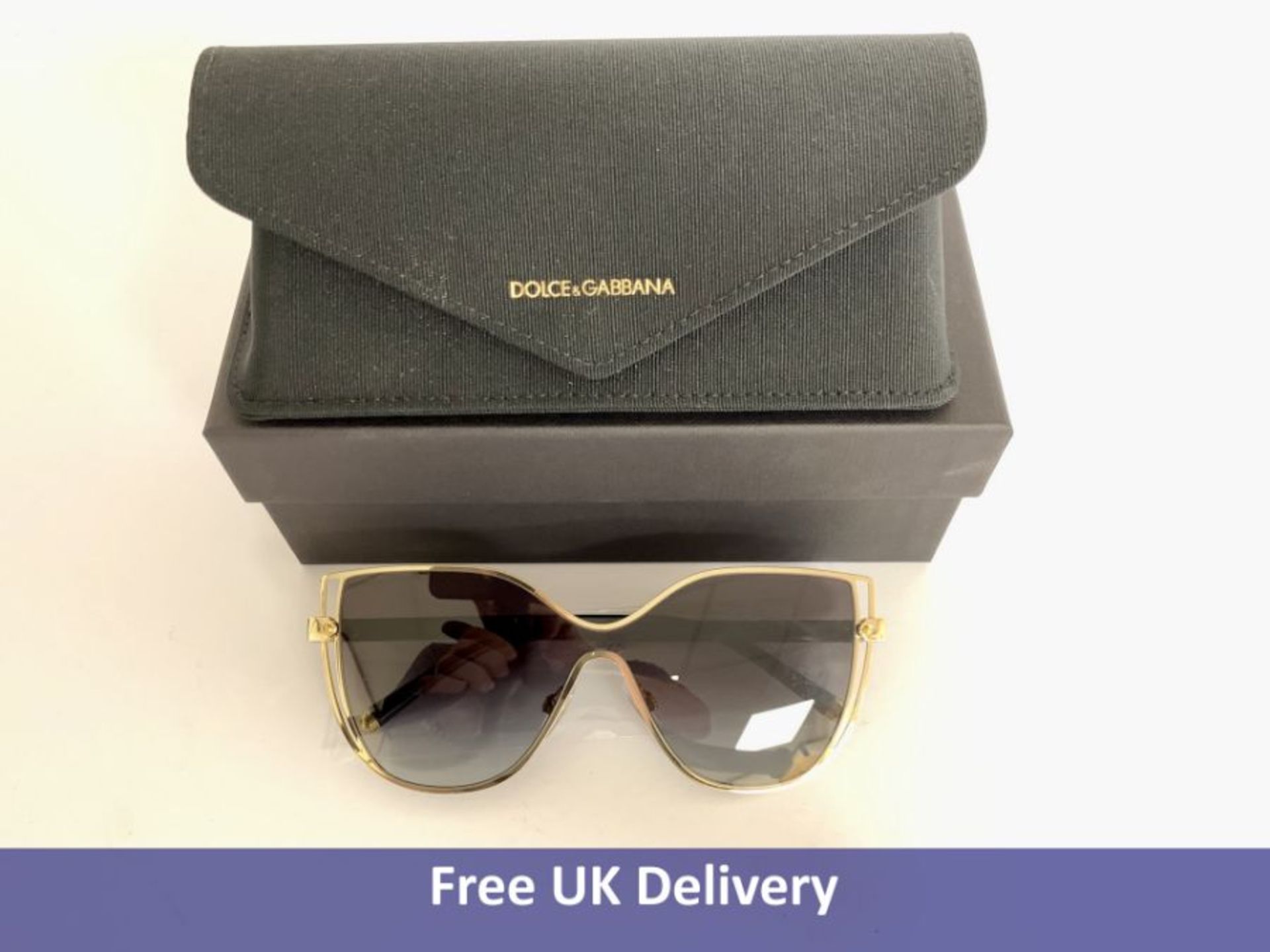 Dolce and Gabbana Sunglasses, DG2236, Grey Black and Gold Metal