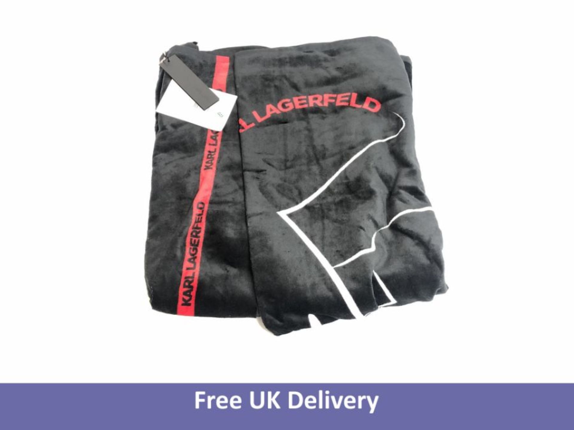 Karl Lagerfeld Ikonik Beach Towel, Black