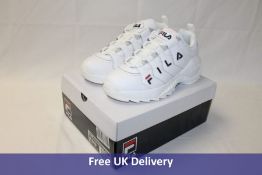 Fila Countdown Low Womens Trainers, White, UK 8