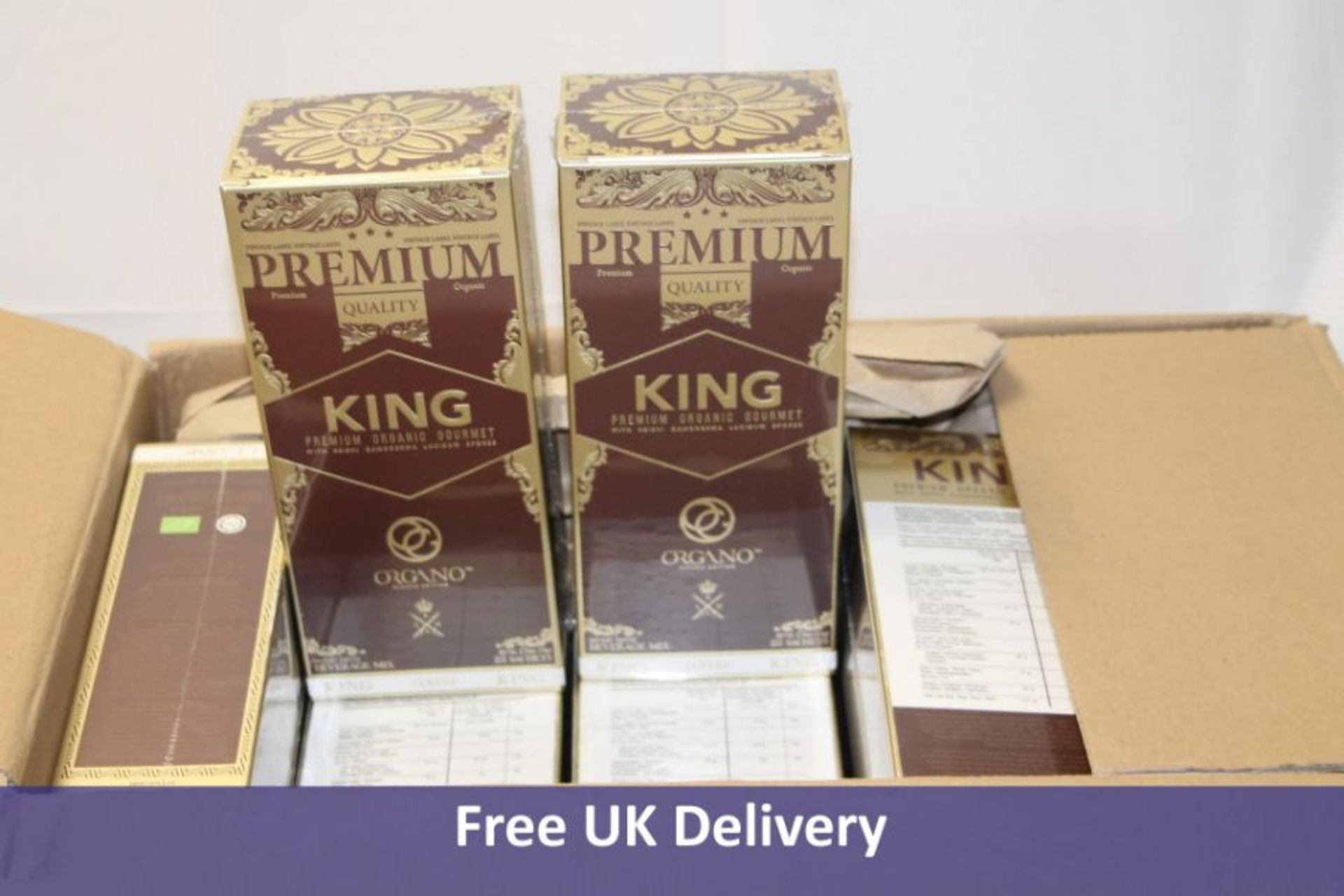 Premium Gourmet Organic King of Coffee, NLBIO01, 10x 25 sachets, RRP £42 each