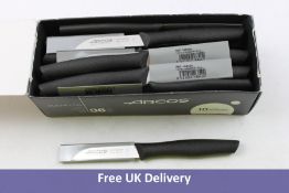 Thirty Six Arcos Series Nova Peeling Knives, Stainless Steel, Black Handle