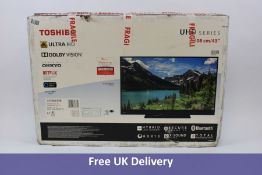 Toshiba UHD 4K Ultra HD Bluetooth TV With Stand, 43 Inch, Black