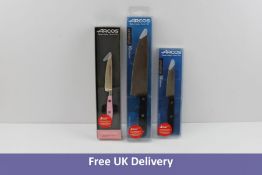 Three Items of Arcos Knife Products.