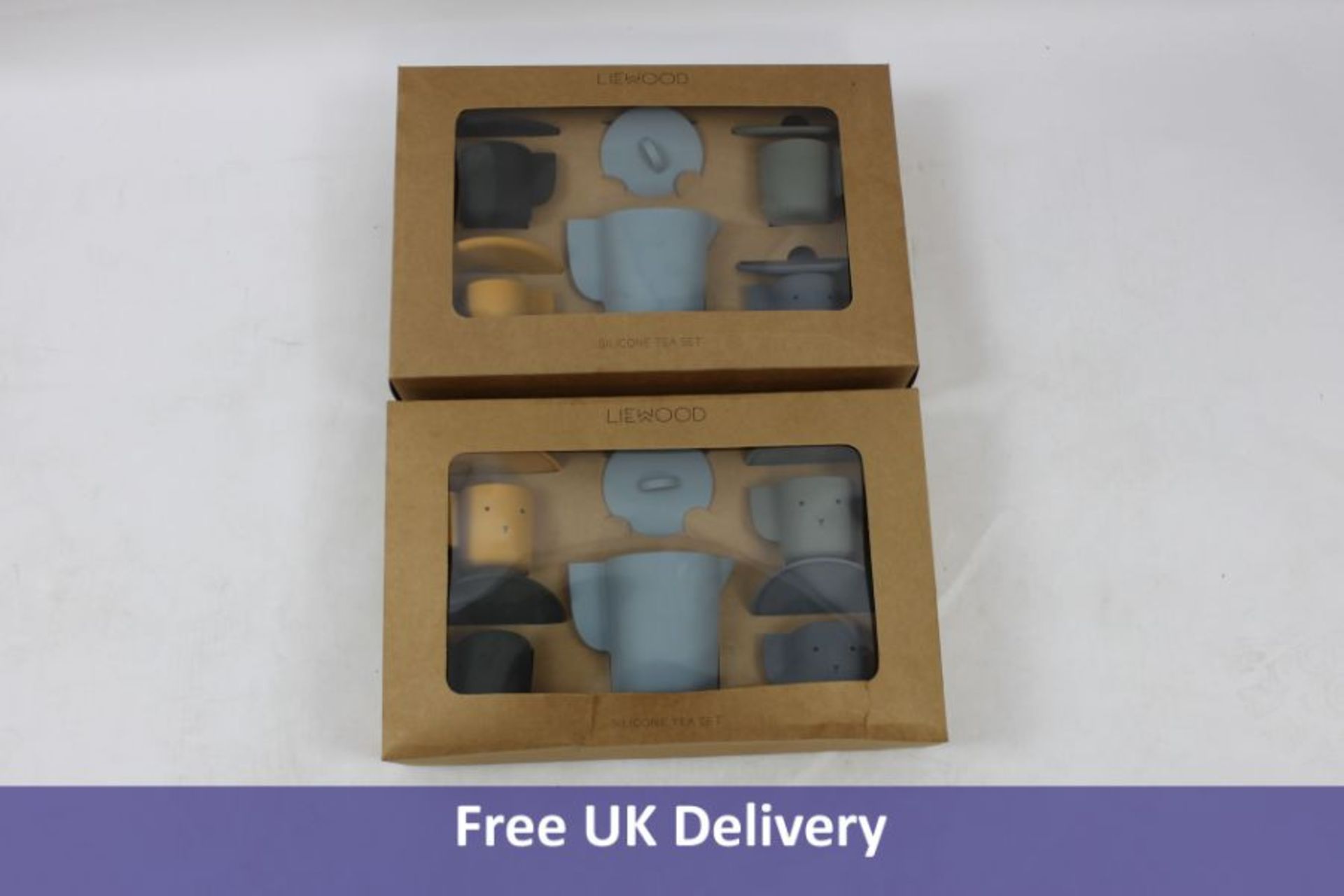 Two Liewood Ophelia Tea Set's, Blue Multi Mix