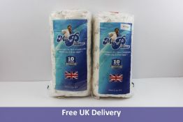 Two Items of MyPillow UK Premium Pillows, White, Medium Fill