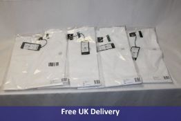 Four G-Star RAW T-Shirts, Base-s r t s/s, White, 1x XS, 2x L, 1x XL