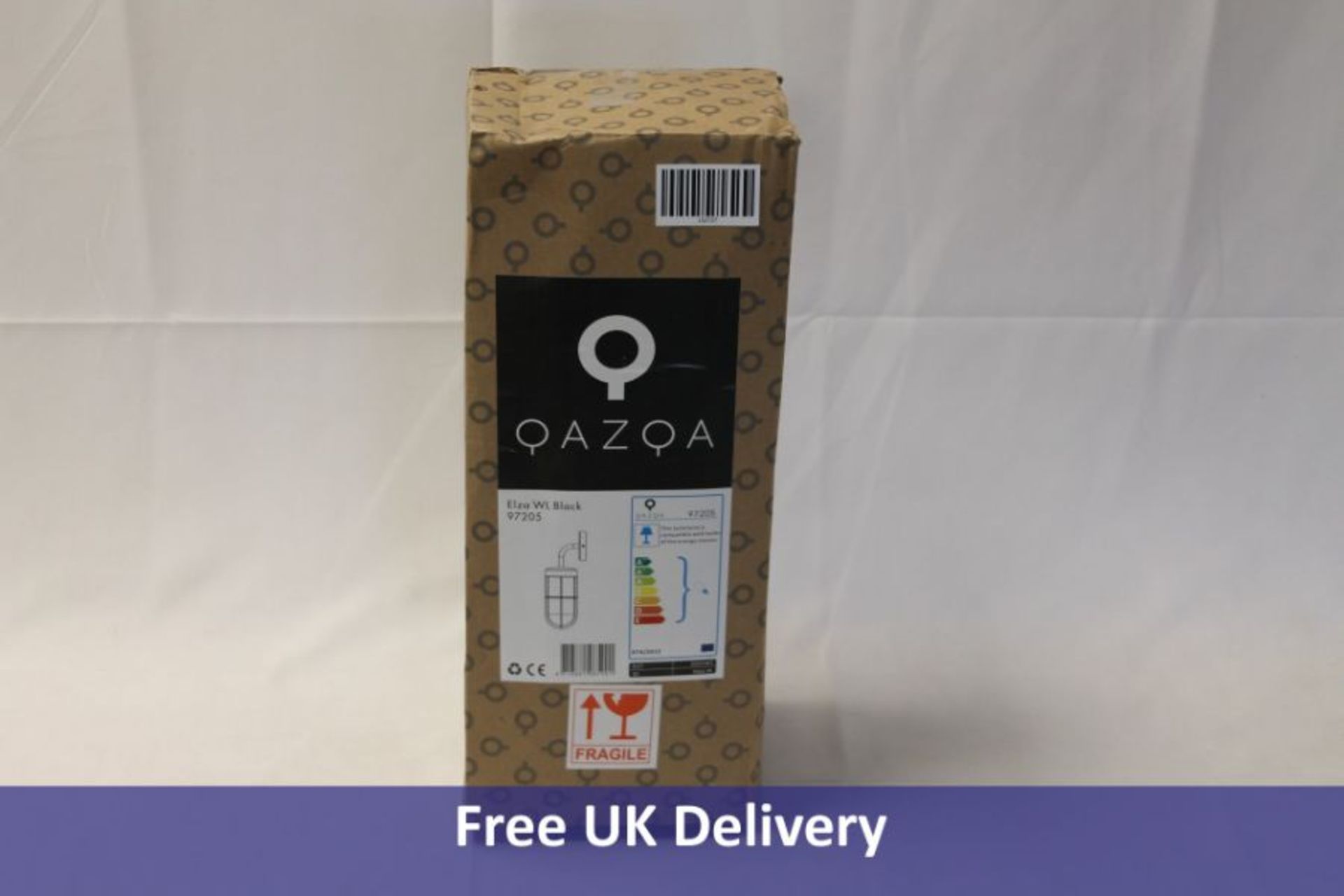 Three Qazqa listing products to include 1x Elza WL Black Wall Lamp, Model 97205, Socket E27, Max 25W - Image 2 of 3