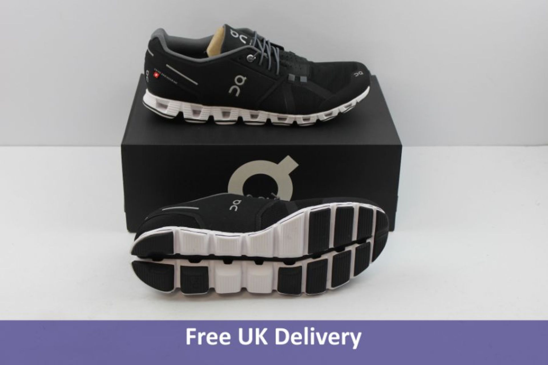 On Cloud Men's Trainers, Black and White, Uk 10.5