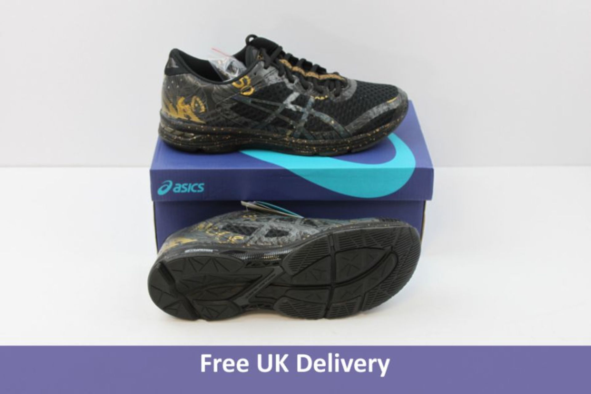 Asics Men's Gel Noosa Tri 11 Trainers, Black and Gold, UK 8.5