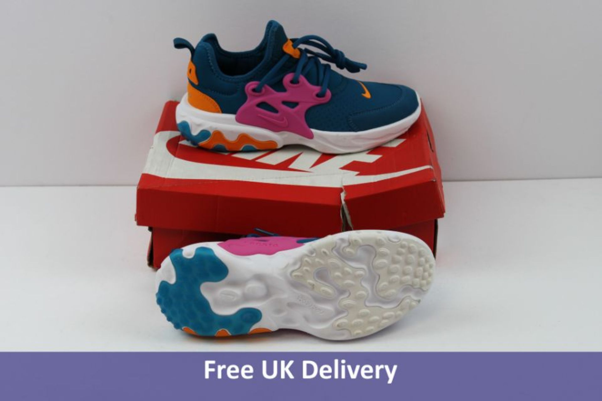 Nike Women's React Presto GS Trainers, Multicoloured, UK 4.5