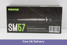 Shure SM57 Legendary Instrument Microphone, Black