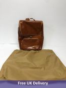Vera Pelle Leather Backpack, Brown