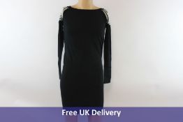 Liu-Jo Short Dress with Bead Detailing, Black, Size S