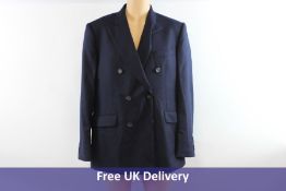 Hackett London SR Plain Flannel Suit, Navy, Size 44