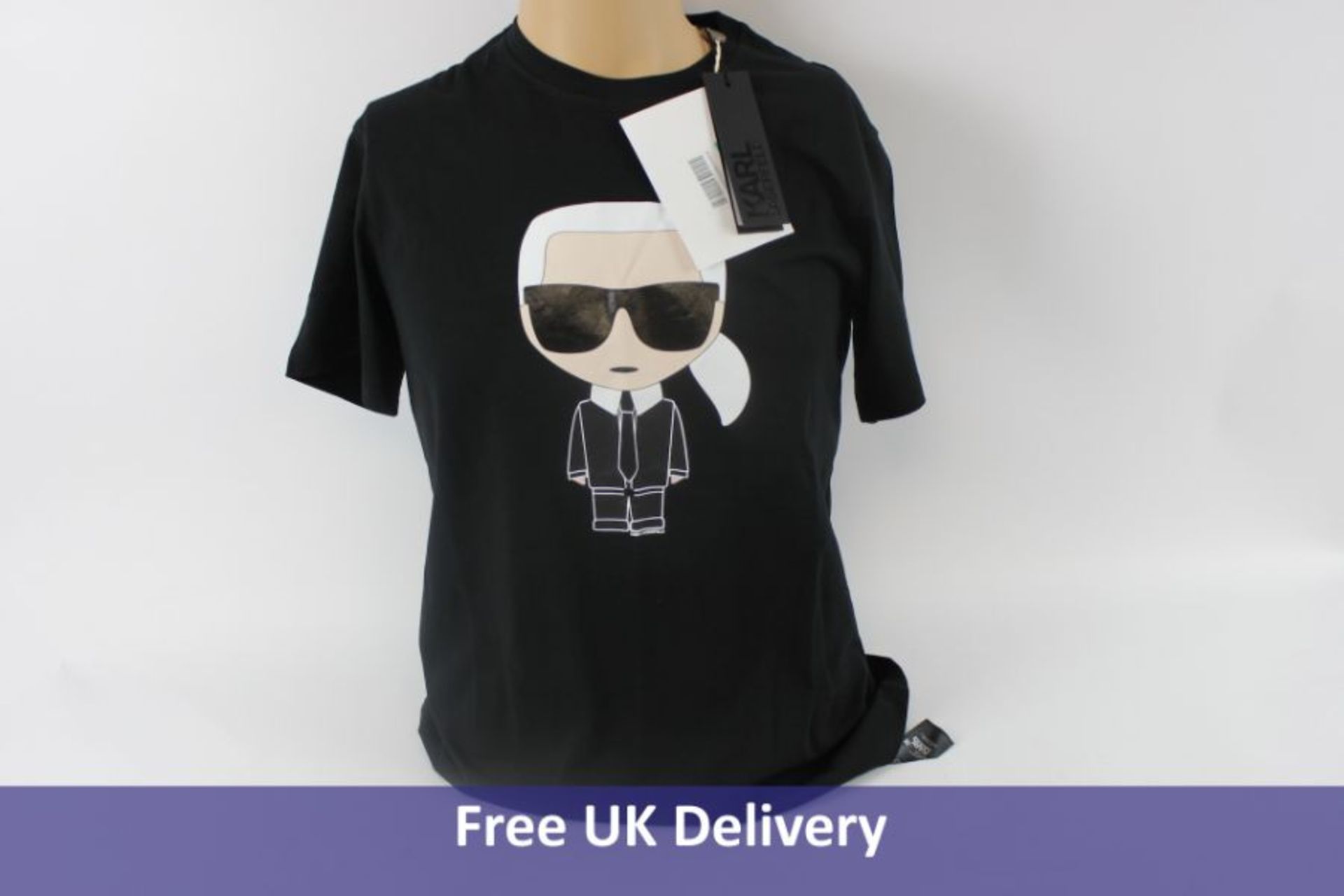 Karl Lagerfeld Ikonik T-Shirt, Black, Size M